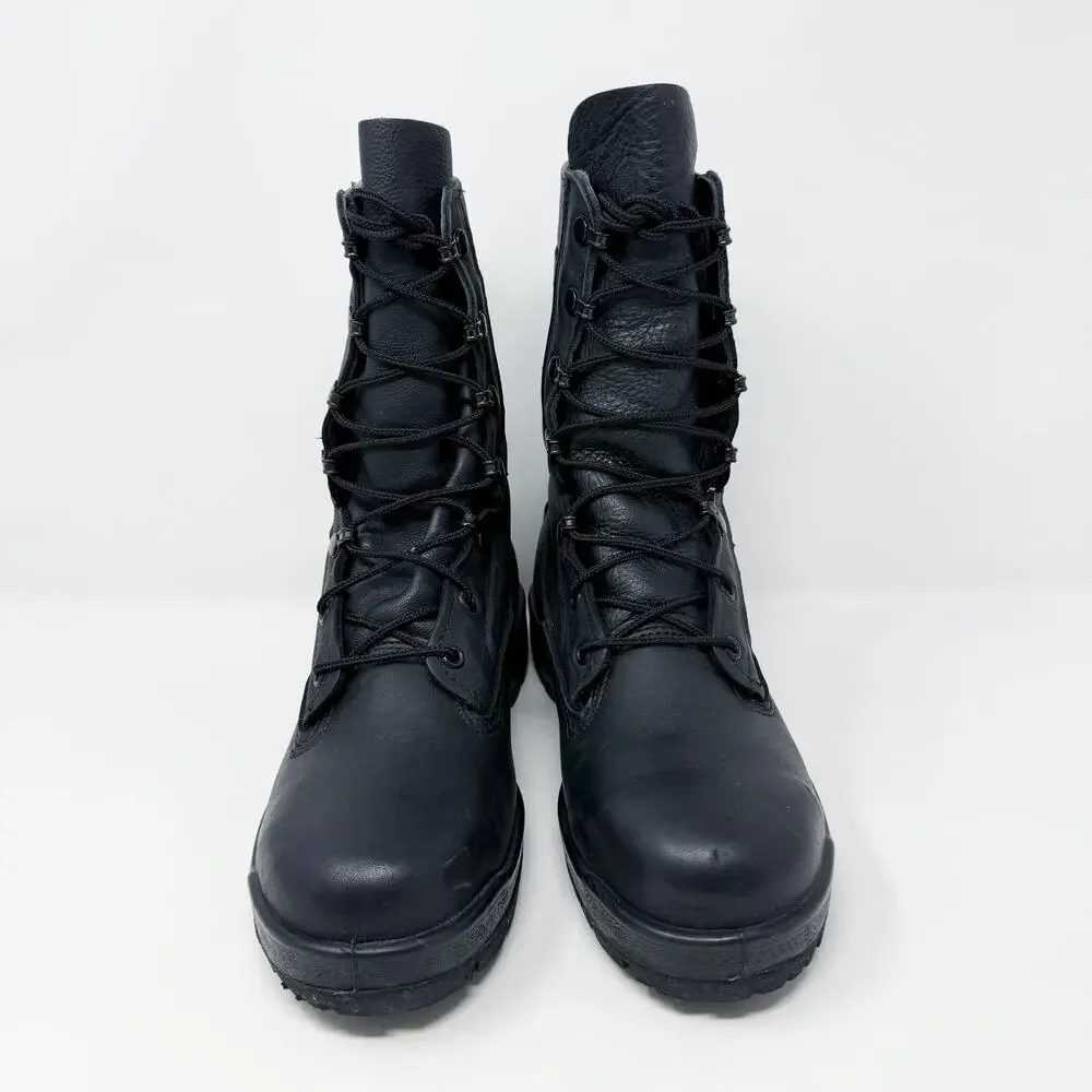 Belleville Black Leather Jump Boots Combat Men's Size 8 Steel Toe Vibram Sole